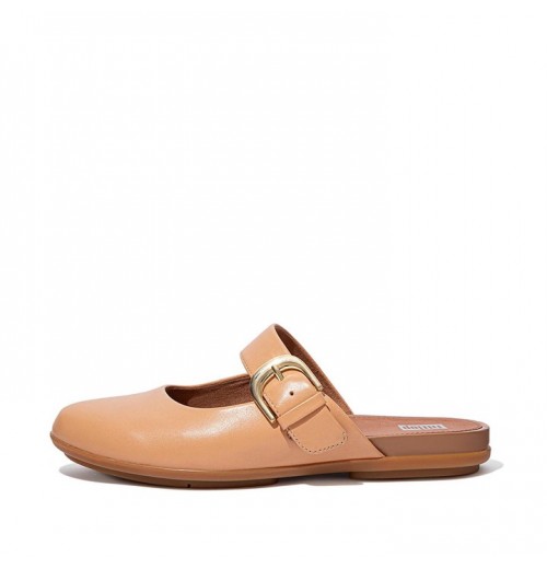 Allegro Buckle Leather Flat Shoes