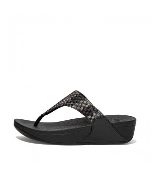 Lulu Silky Weave Toe-Post Sandals