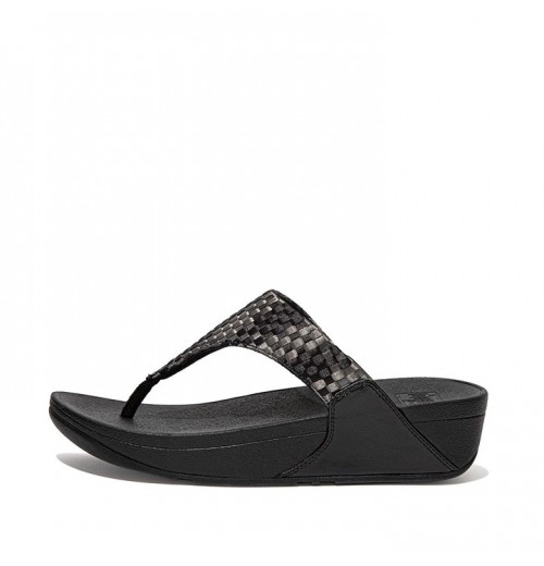 Lulu Silky Weave Toe-Post Sandals