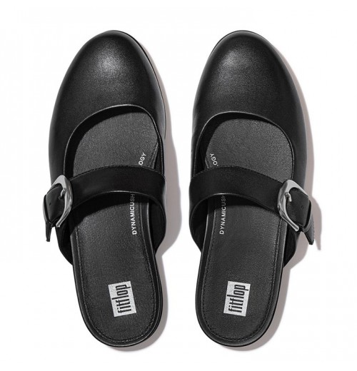 Allegro Buckle Leather Flat Shoes