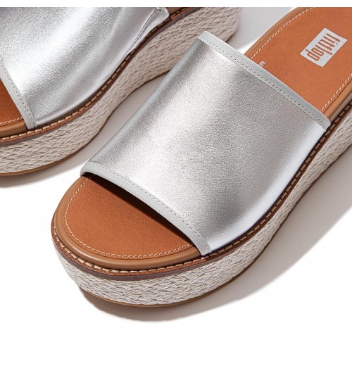 Eloise Mixed Metallics Wedge Slides Wedge Sandals