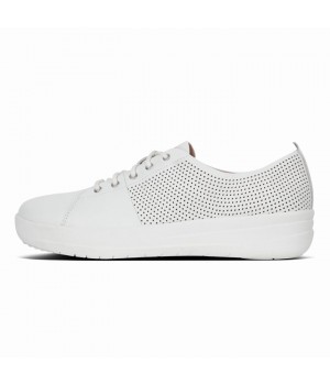 F-Sporty Leather Scoop-Cut Perf Trainers