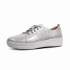 F-Sporty Leather Scoop-Cut Perf Trainers