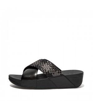 Lulu Silky Weave Cross Slides