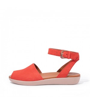 Cova Suede Peep-Toe Back-Strap Sandals