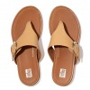 Gracie Buckle Leather Toe-Post Sandals