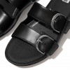 Gracie Buckle Leather Slides