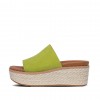 Eloise Espadrille Suede Wedge Slides Wedge Sandals