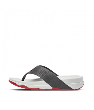 Surfer Woven-Logo Toe-Post Sandals