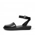 Cova Leather Peep-Toe Back-Strap Sandals