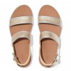 Barra Metallic Back-Strap Sandals