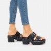 Pilar Leather Slide Platforms Mules & Clogs