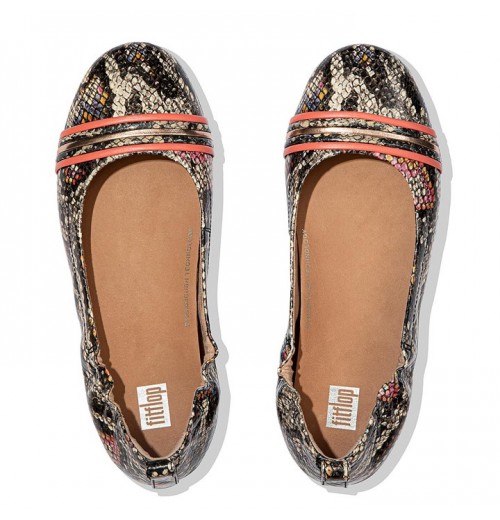 Allegro Snake Bangle Leather Ballet Flats