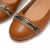 Allegro Snake Bangle Leather Ballet Flats