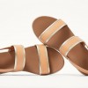 Barra Metallic Back-Strap Sandals