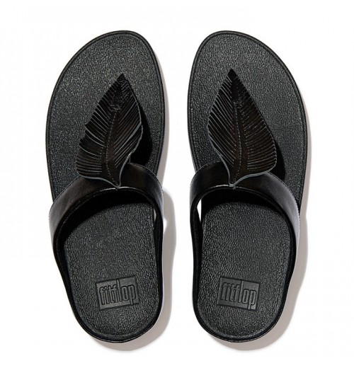 Fino Feather Metallic Toe-Post Sandals