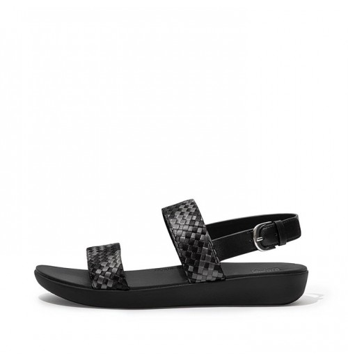 Barra Silky Weave Back-Strap Sandals