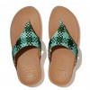 Lulu Silky Weave Toe-Post Sandals