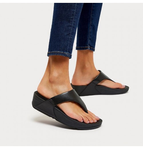 Lulu Leather Toe-Post Sandals