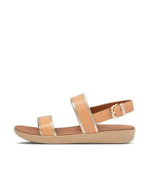 Barra Metallic Back-Strap Sandals