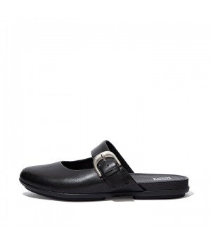 Allegro Buckle Leather Flat Shoes