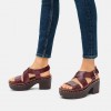 Pilar Leather Back-Strap Platform Platform Sandals