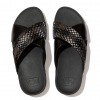 Lulu Silky Weave Cross Slides