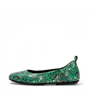 Allegro Jungle Print Soft Leather Ballet Flats