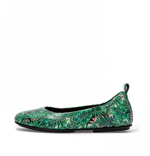 Allegro Jungle Print Soft Leather Ballet Flats