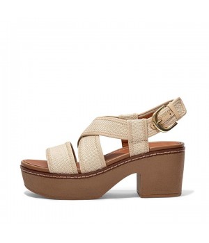 Pilar Woven Back-Strap Platform Platform Sandals