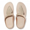 Fino Feather Metallic Toe-Post Sandals