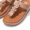 Fino Floral Leather Toe-Post Sandals