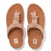 Fino Floral Leather Toe-Post Sandals