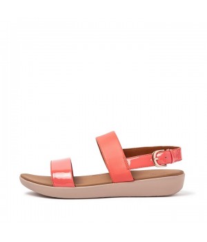 Barra Patent Mix Back-Strap Sandals