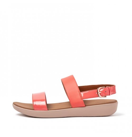 Barra Patent Mix Back-Strap Sandals