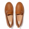 Lena Leather Penny Flat Shoes