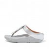 Fino Feather Metallic Toe-Post Sandals