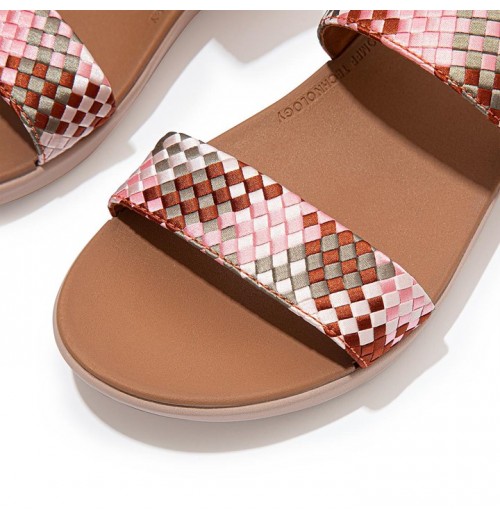 Barra Silky Weave Back-Strap Sandals