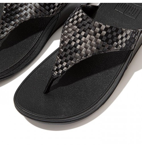 Lulu Silky Weave Toe-Post Sandals