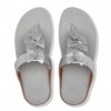 Fino Leaf Metallic Leather Toe-Thongs Toe-Post Sandals