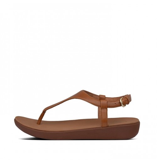 Lainey Leather Back-Strap Sandals