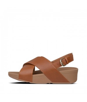 Lulu Leather Back-Strap Sandals