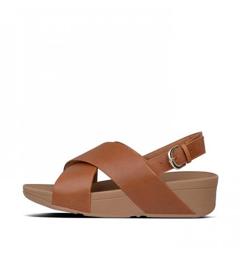 Lulu Leather Back-Strap Sandals