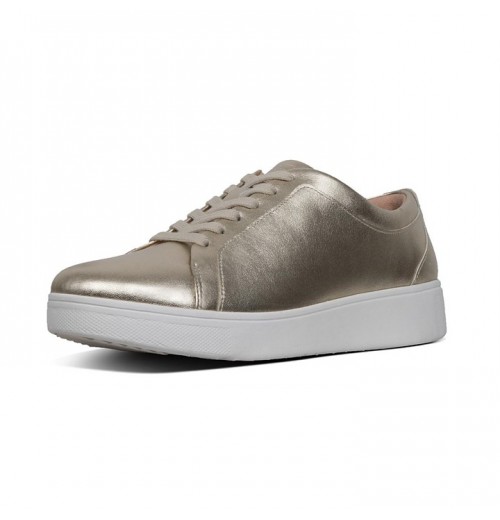 Rally Metallic Leather Trainers