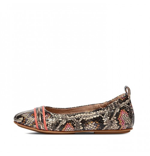 Allegro Snake Bangle Leather Ballet Flats