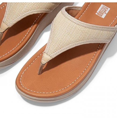 Lulu Woven Toe-Post Sandals