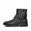 Helmi Croc Embossed Ankle Boots