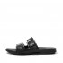 Gracie Buckle Leather Slides