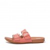 Gracie Buckle Leather Slides