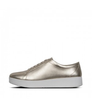 Rally Metallic Leather Trainers